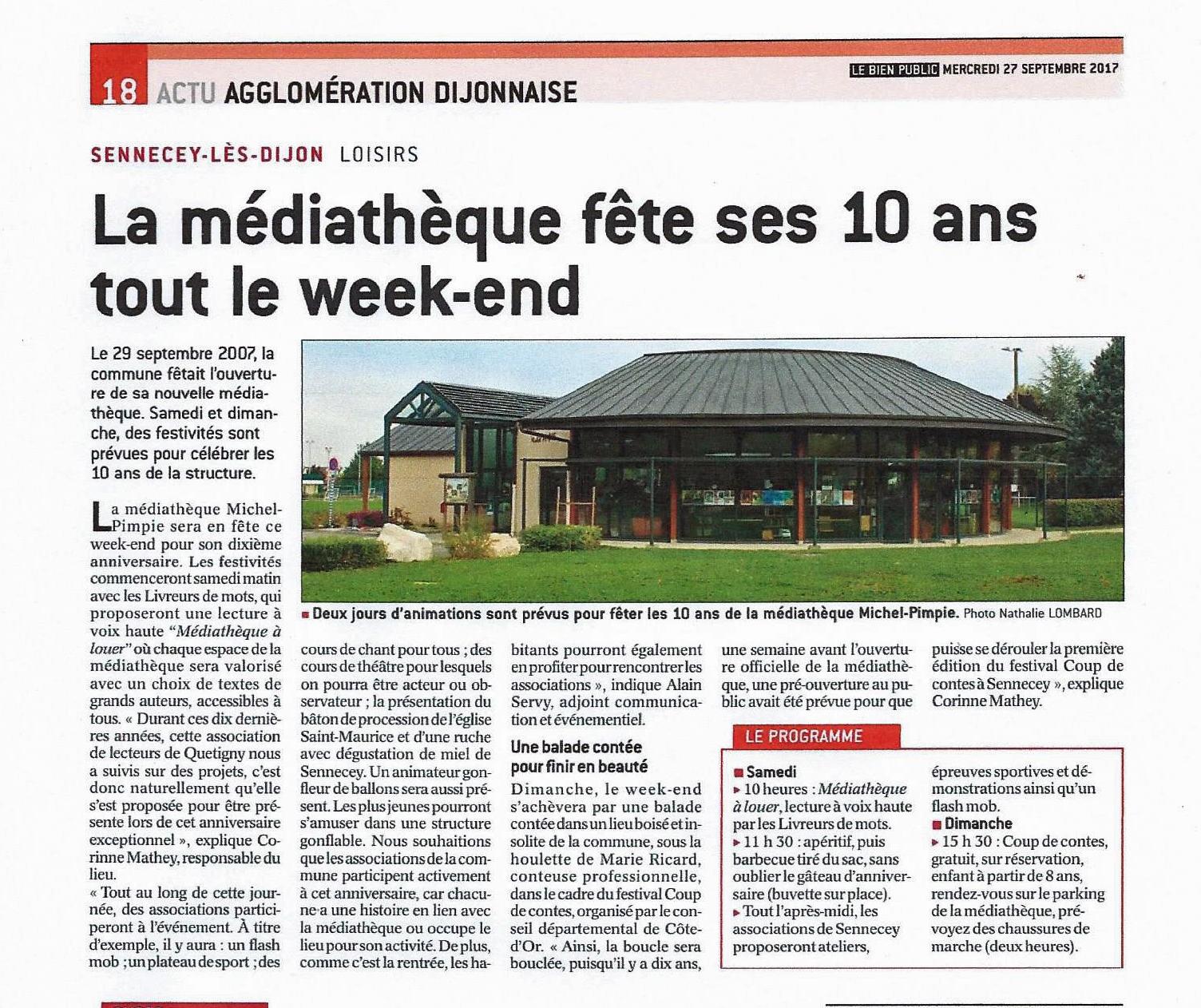 Anniversaire mediatheque