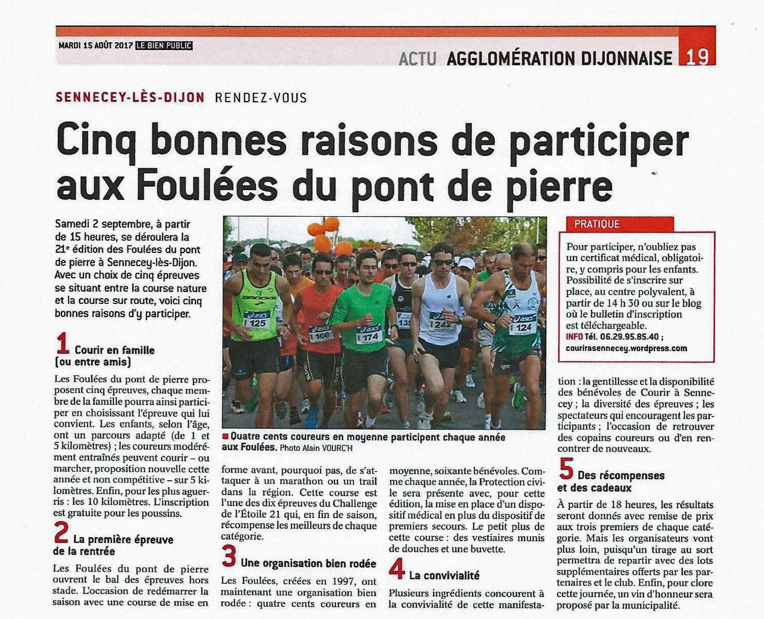 Article foulees dupont de pierre