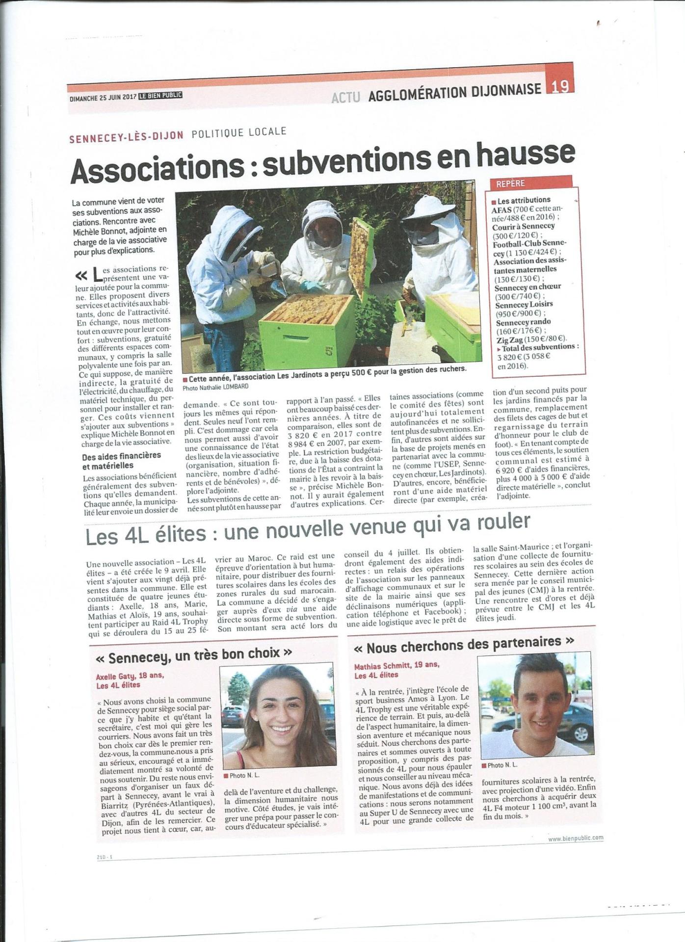 Associations et subventions