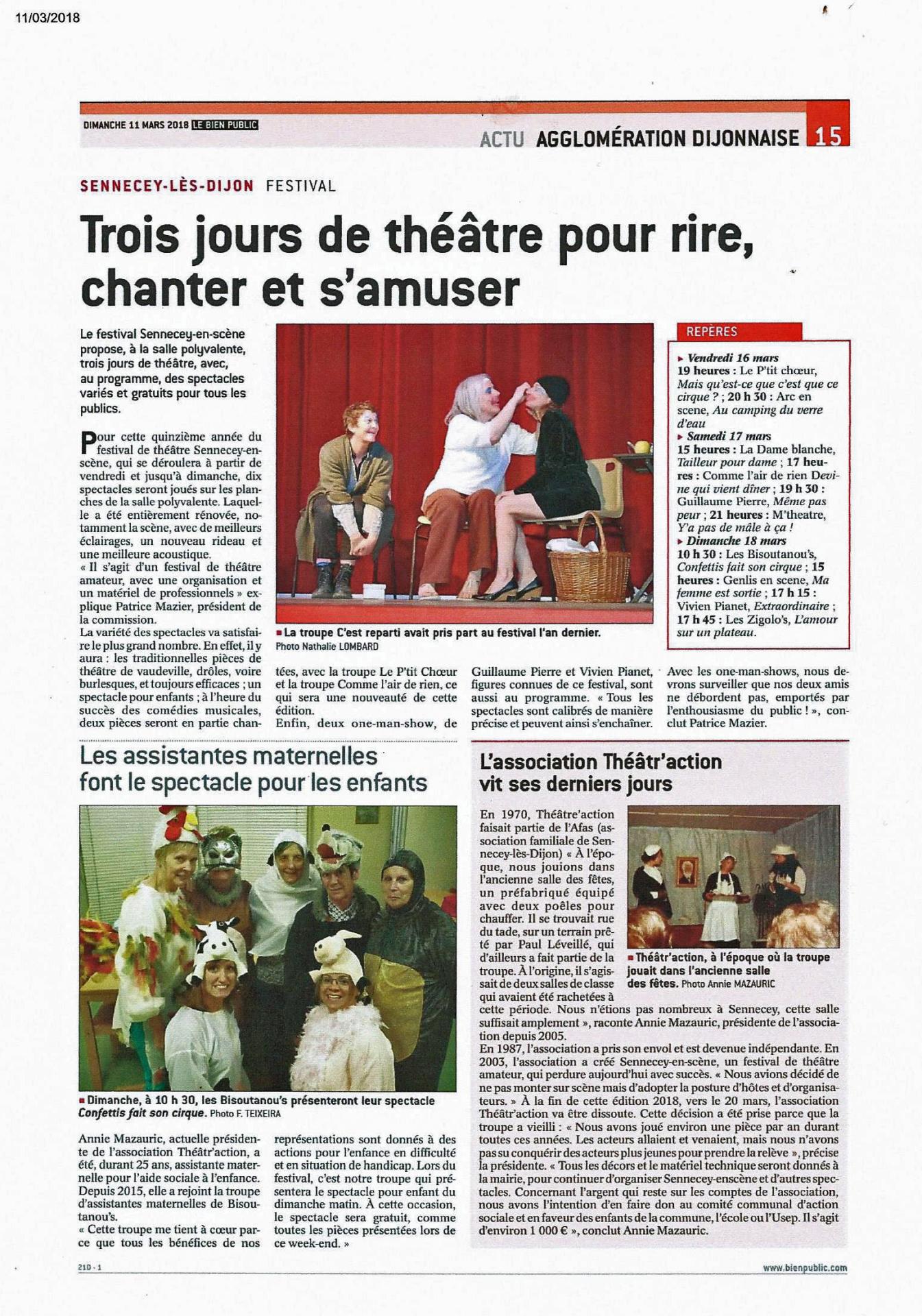 Festival de theatre 2018