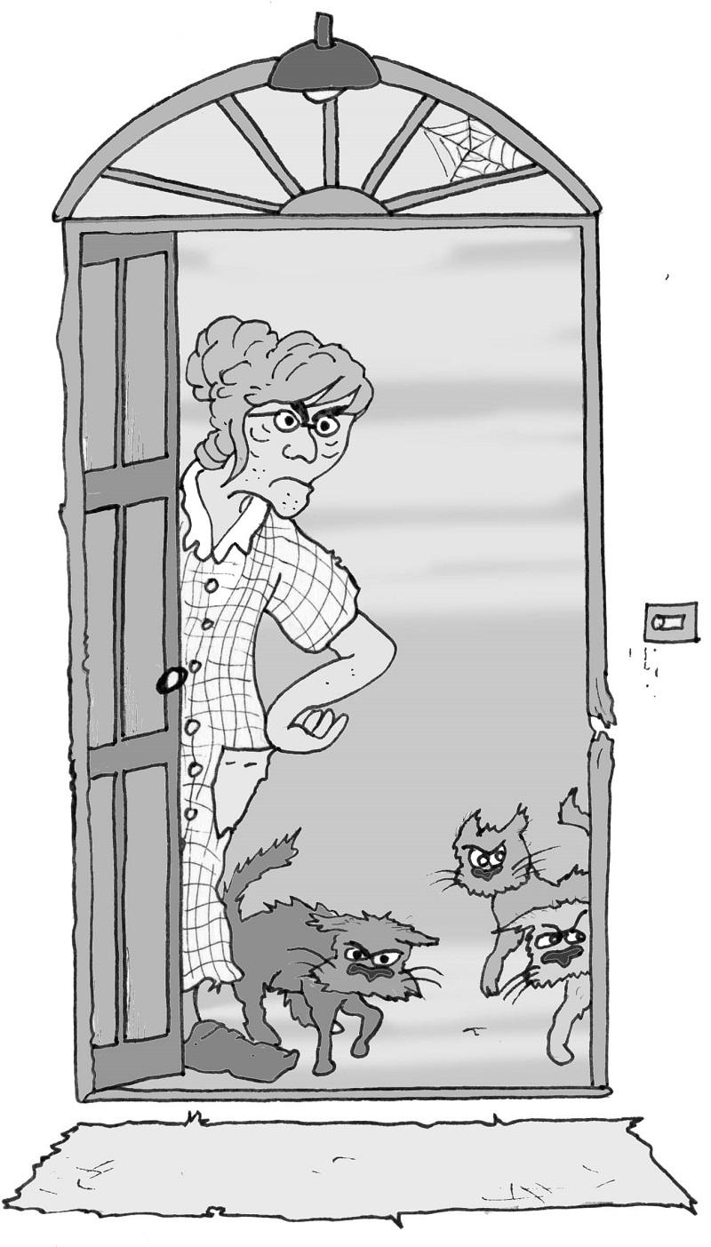 Grenier felicite et ses chats