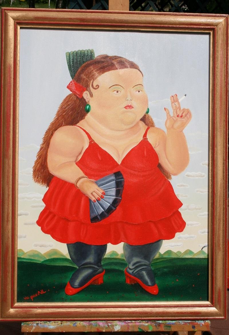 L espagnole d apres botero